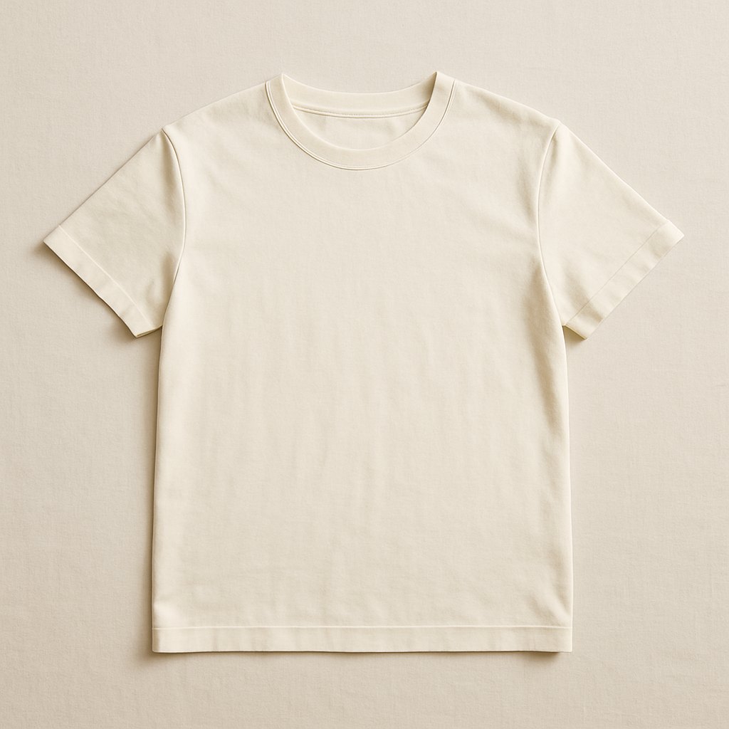 All-over print tee, plain