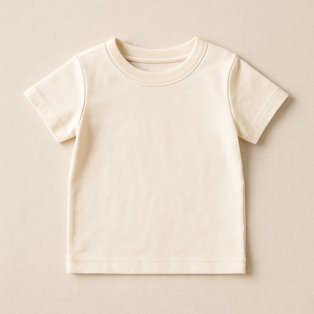 Organic baby bodysuit, plain