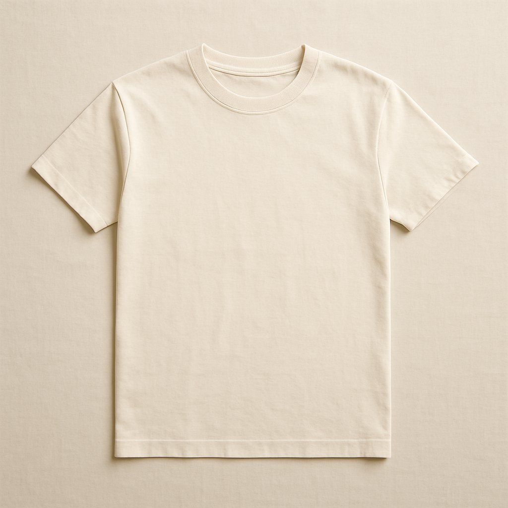 Organic heavyweight tee, plain
