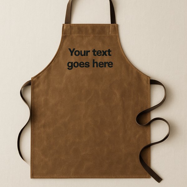 Waxed canvas apron