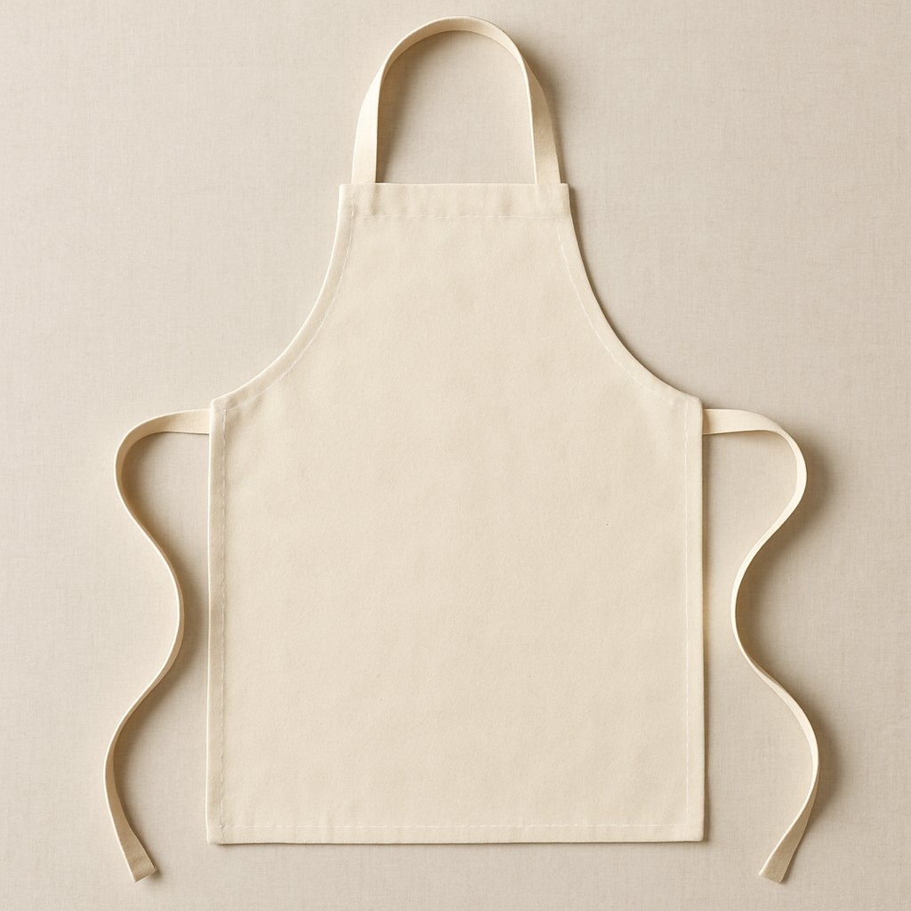 Waxed canvas apron, plain