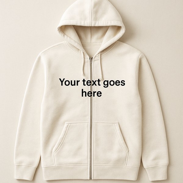 Zip-through hoodie