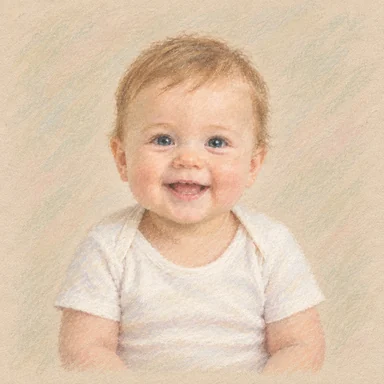 An invented face drawn in the Pastel style
