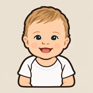An invented face drawn in the Sticker style