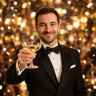 An invented face drawn in the Gatsby Toast style