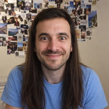 An invented face drawn in the Overly Attached Girlfriend style