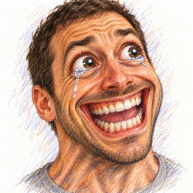 An invented face drawn in the Enraptured style