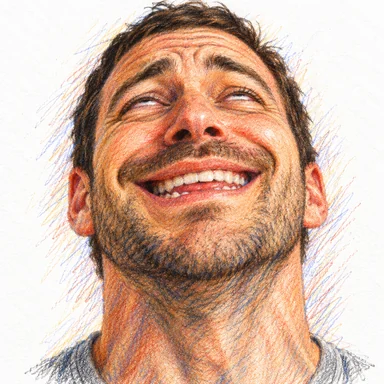 An invented face drawn in the Masturbatory style