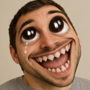 An invented face drawn in the Enraptured style