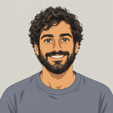 One photograph drawn as anime