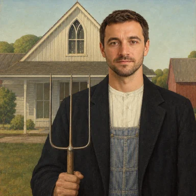 One photograph, put into american gothic